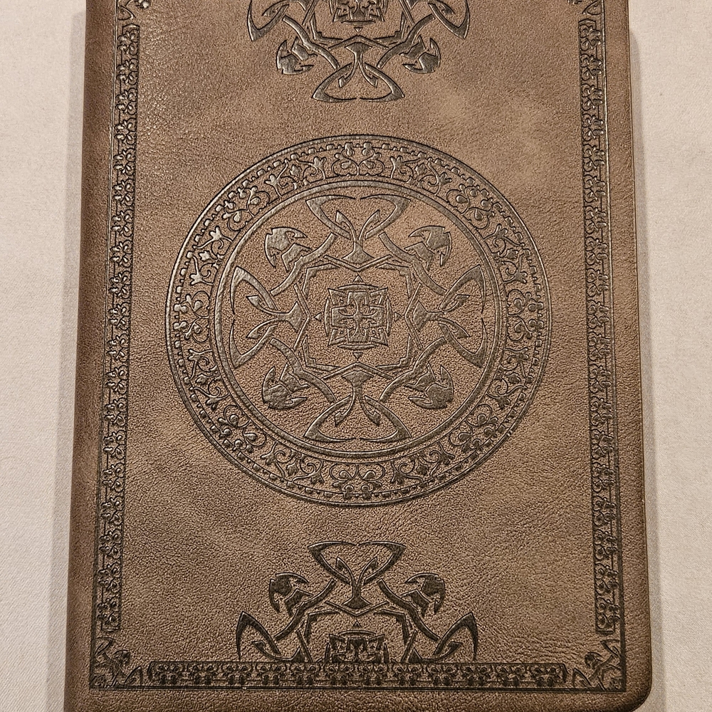 Elegant Tan Embossed Journal Cover